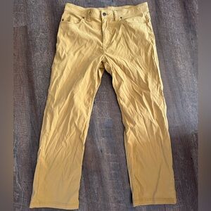 Prana Mustard Yellow Men's Pants